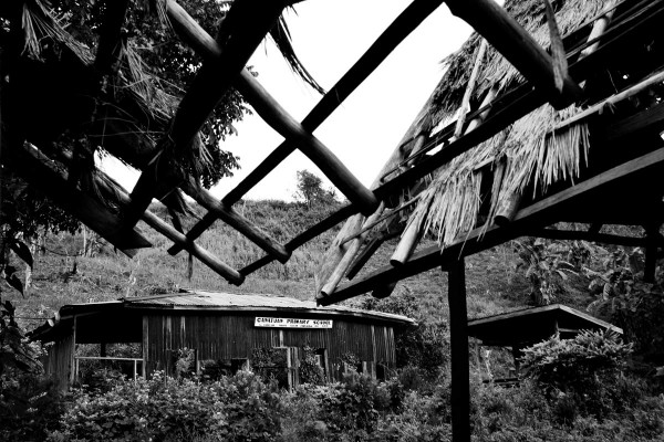 Canatuan Primary School has fallen into disrepair since the mines' arrival.