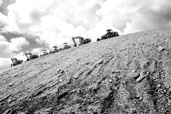 The mining is heavily automated, leaving little work for locals.