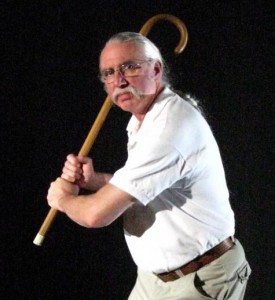 Batter Up! Ted Trescott walks quitely, but carries a big stick.