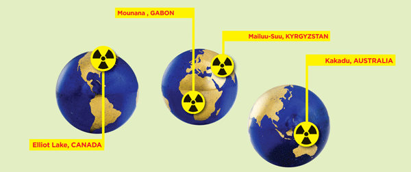 Uranium Spills around the world