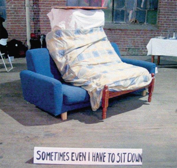 "Sitting Bed" (2006) by Life of a Craphead. Photo courtesy the artists.
