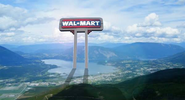 Wal-Mart: paving paradise and putting up parking lots since 1962.