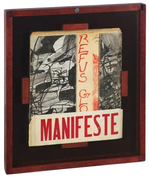 Le Refus Global original manifesto (seen here in an auction photo)