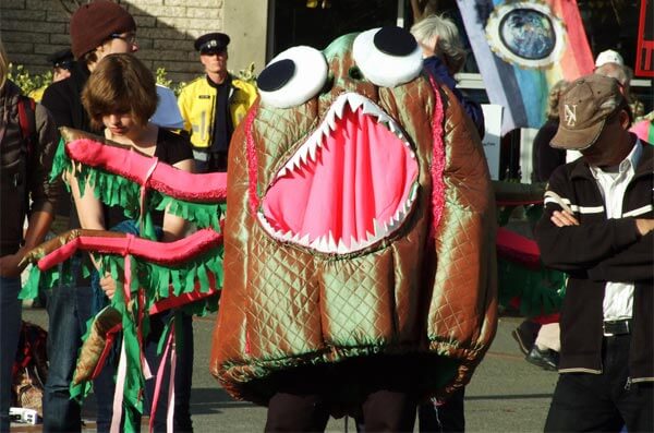 Vancouver 2010 Anti-Olympic mascot Bitey the Bedbug. Photo by Lotus Johnson.