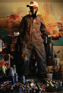 Stefan Thompson in his Ottawa studio. Image courtesy the artist.