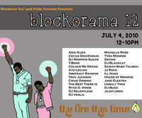 Blockorama 12 program of events. Courtesy of Blackness Yes!