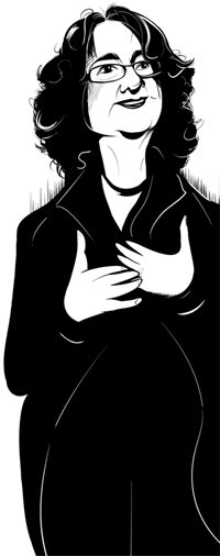 Judy Rebick. Illustration by Antony Hare.