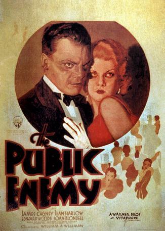 Movie poster for "The Public Enemy" with James Cagney