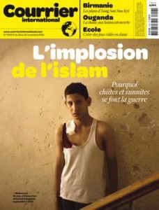 Cover of Courrier International for the week of November 18, 2010