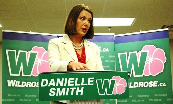 Wildrose Alliance leader Danielle Smith stumping during her summer tour of Alberta. The far-right party has weakened the right flank of the Progressive Conservatives. Image courtesy Wildrose Alliance.