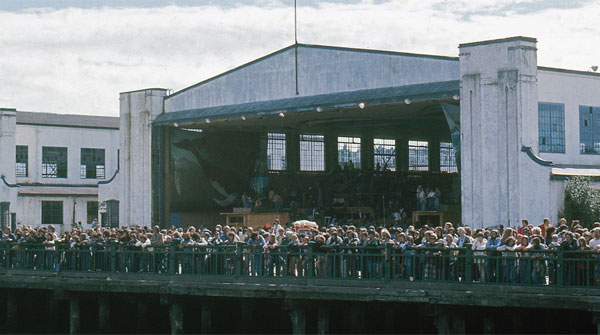 Exterior of one of the Habitat ’76 hangars. Image courtesy Lindsay Brown.