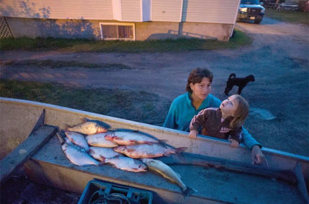 Fort Chipewyan residents are increasingly afraid to consume the fish pulled from Lake Athabasca. Photo by Ian Willms. Fort Chipewyan residents are increasingly afraid to consume the fish pulled from Lake Athabasca. Photo by Ian Willms.