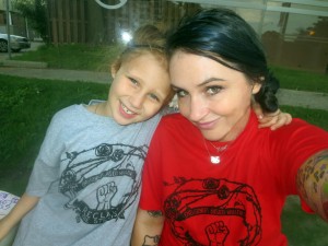 My daughter and I after the march.